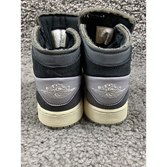 NIKE AIR JORDAN 1 MID (GS) BLACK-GRAPHITE-GREY SZ 6Y-WOMENS SZ 7.5 [DV0438-001] - Picture 2 of 8